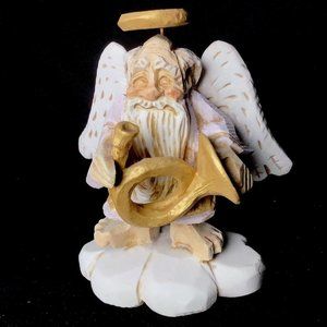 The Oldest Angel Figurine With Horn & Halo David Frykman Collection DF3112 1994